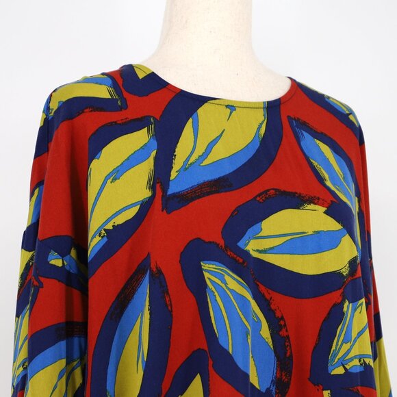 COREY LYNN CALTER x ANTHROPOLOGIE Rhea Blouse Leaf Print Size S - Picture 5 of 8